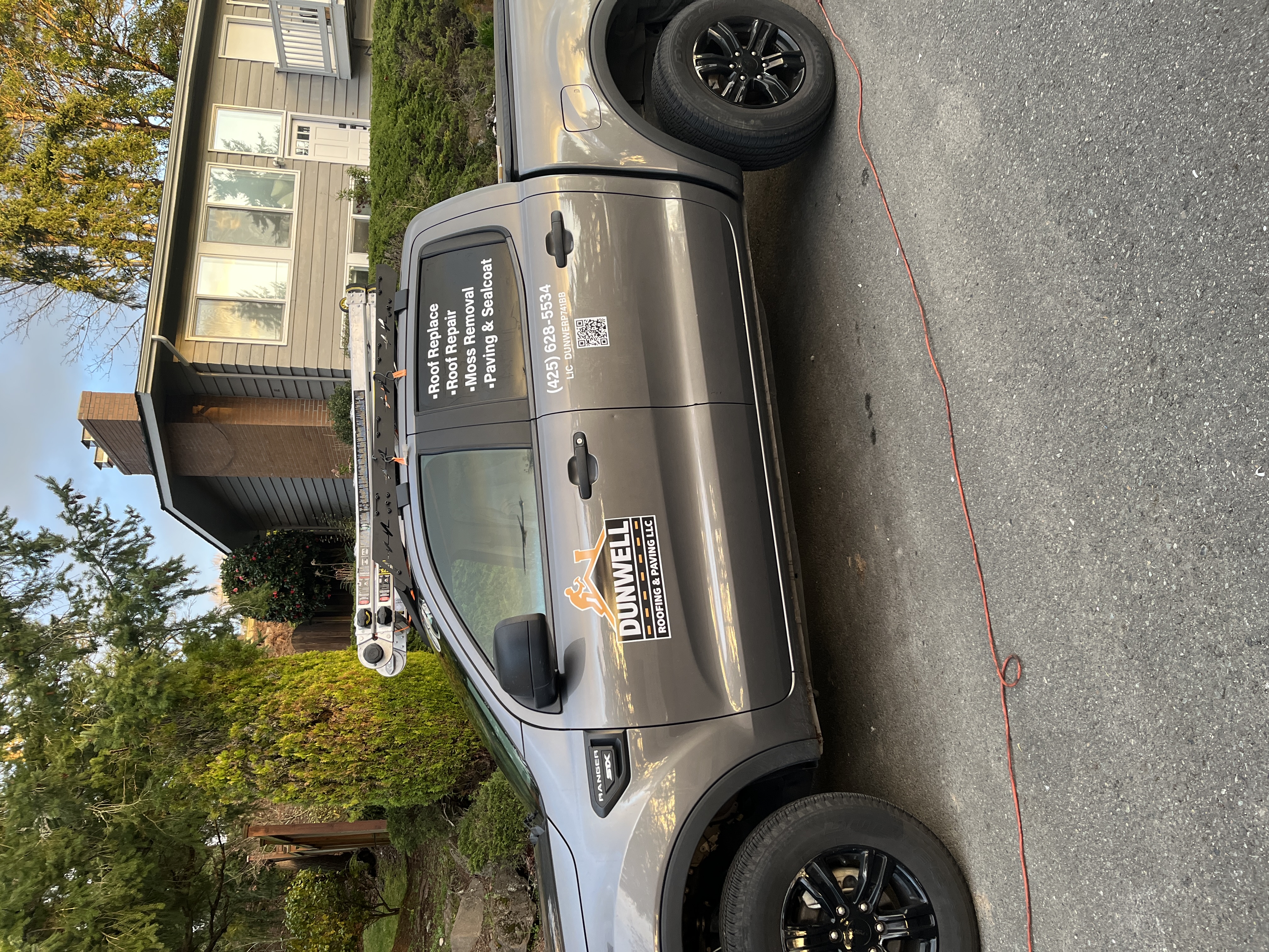 Dunwell truck on job site