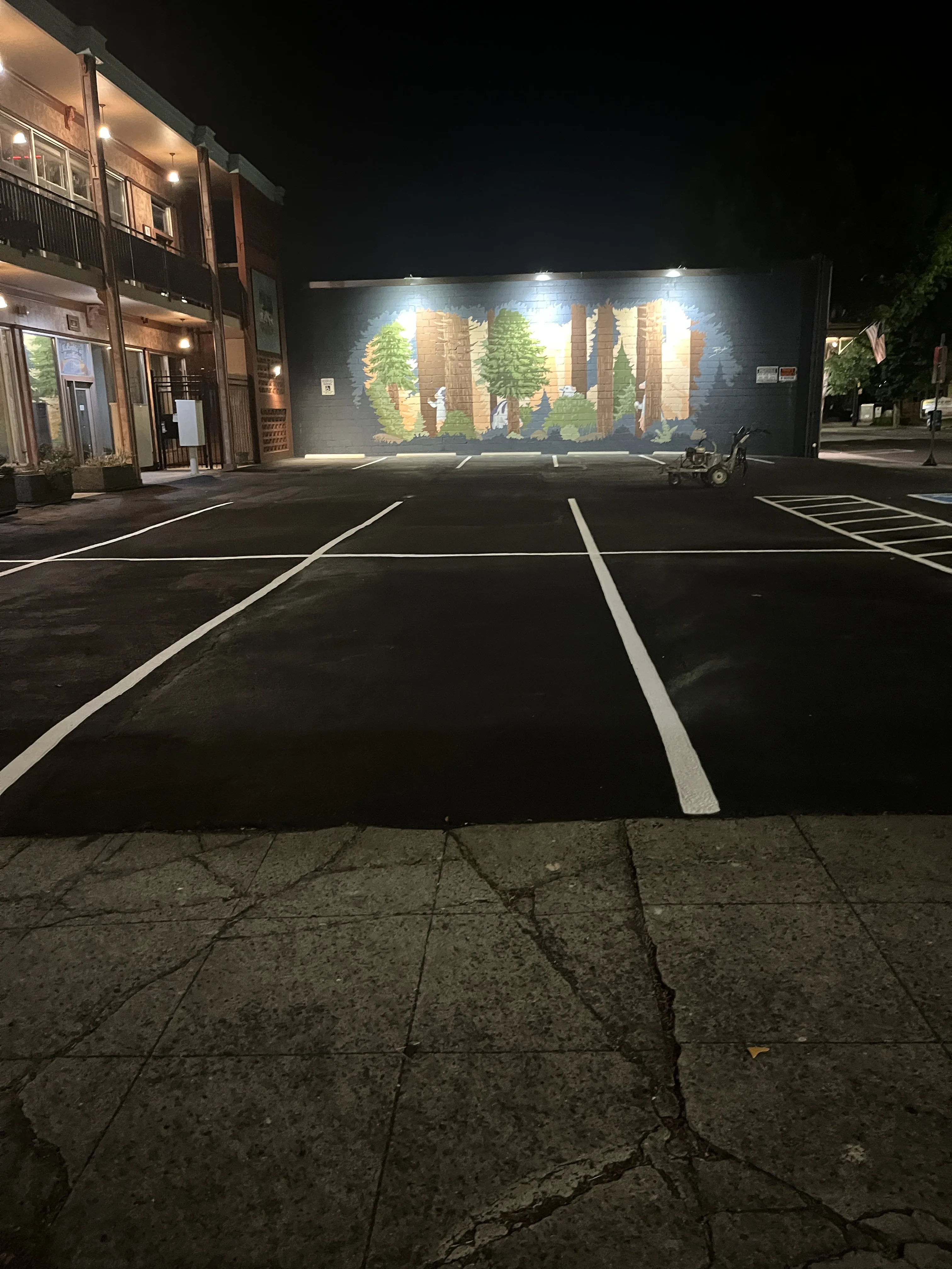 After Commercial Parking Lot