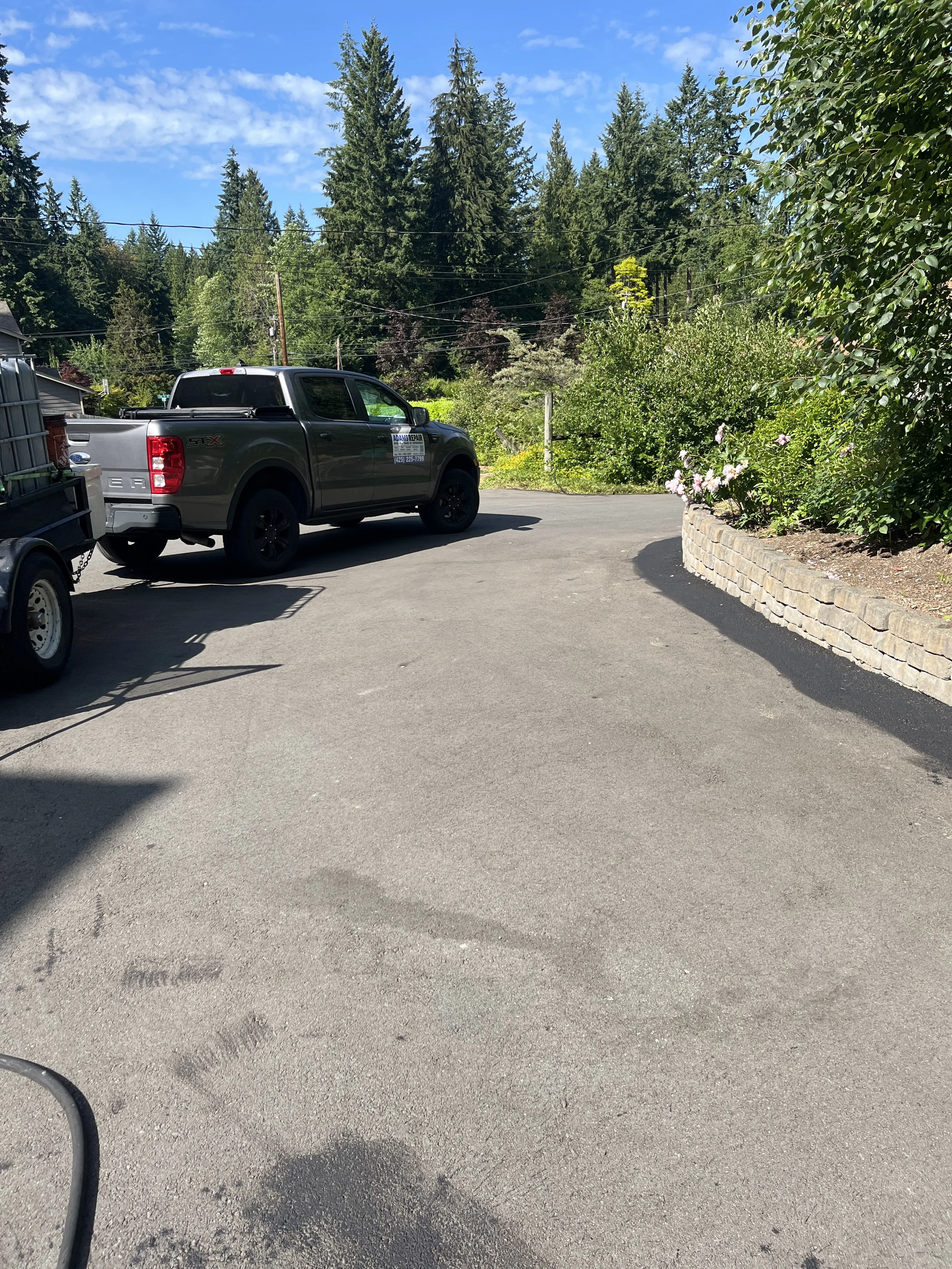 Before Driveway Sealcoating