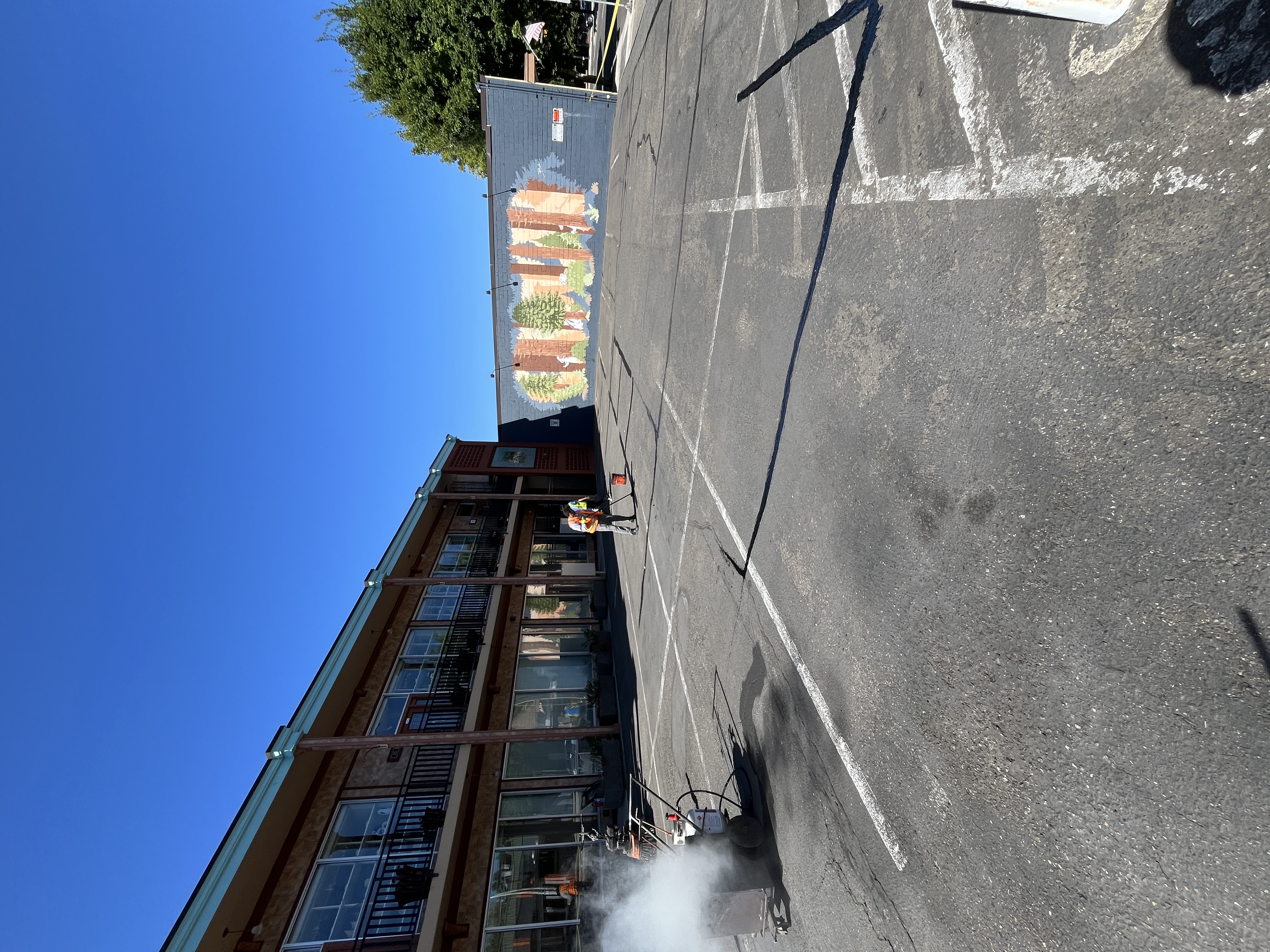 Before Commercial Parking Lot