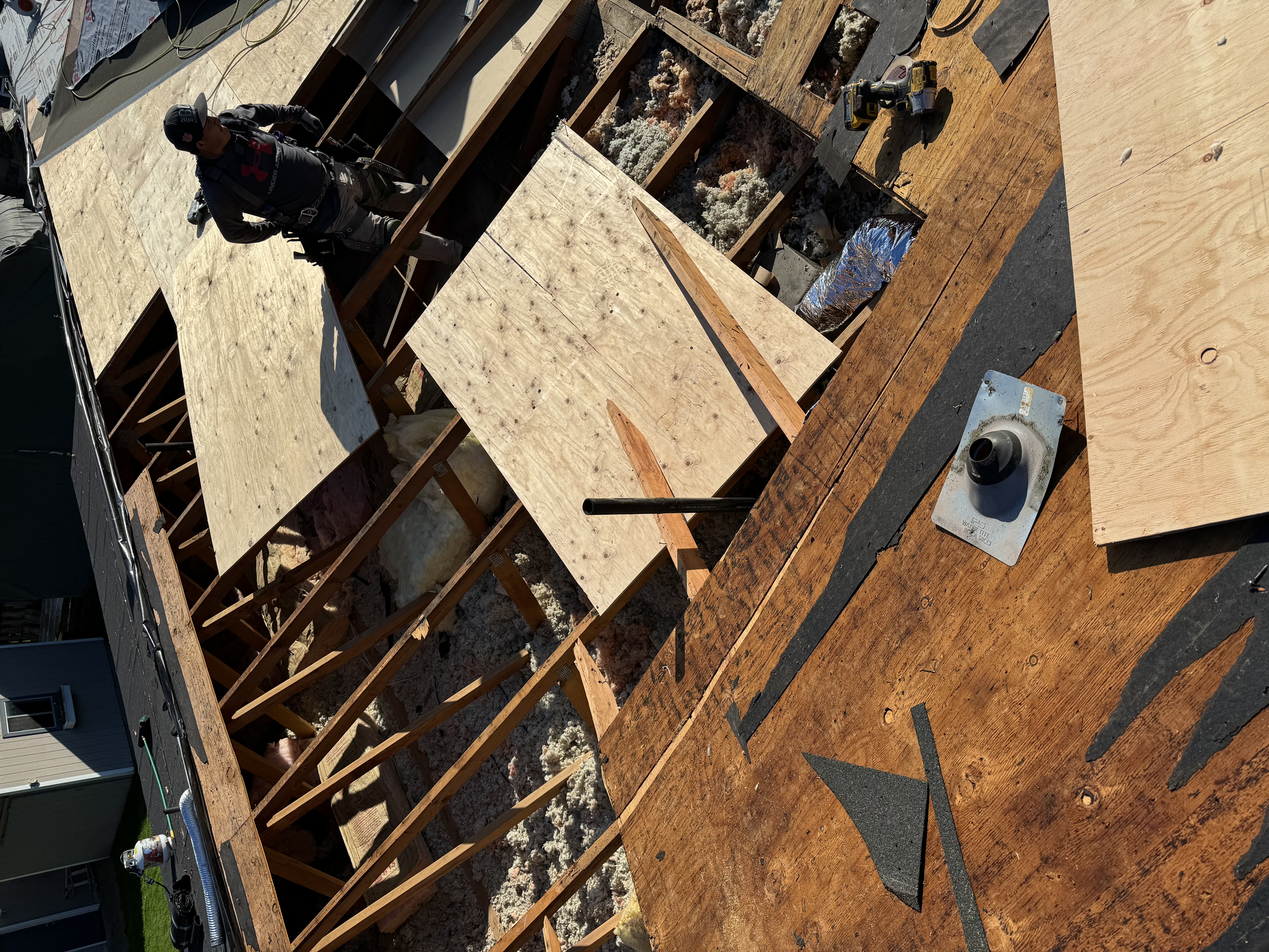 Before Full Roof Replacement